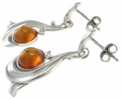 Сережки-пусети «Дельфін»